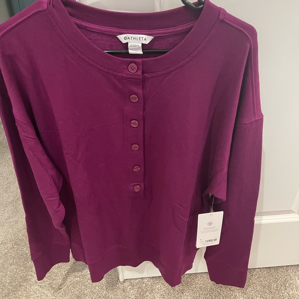 Athleta Henley Sweatshirt